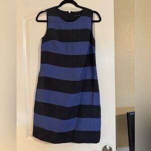 Banana Republic, striped shimmer sleeveless dress